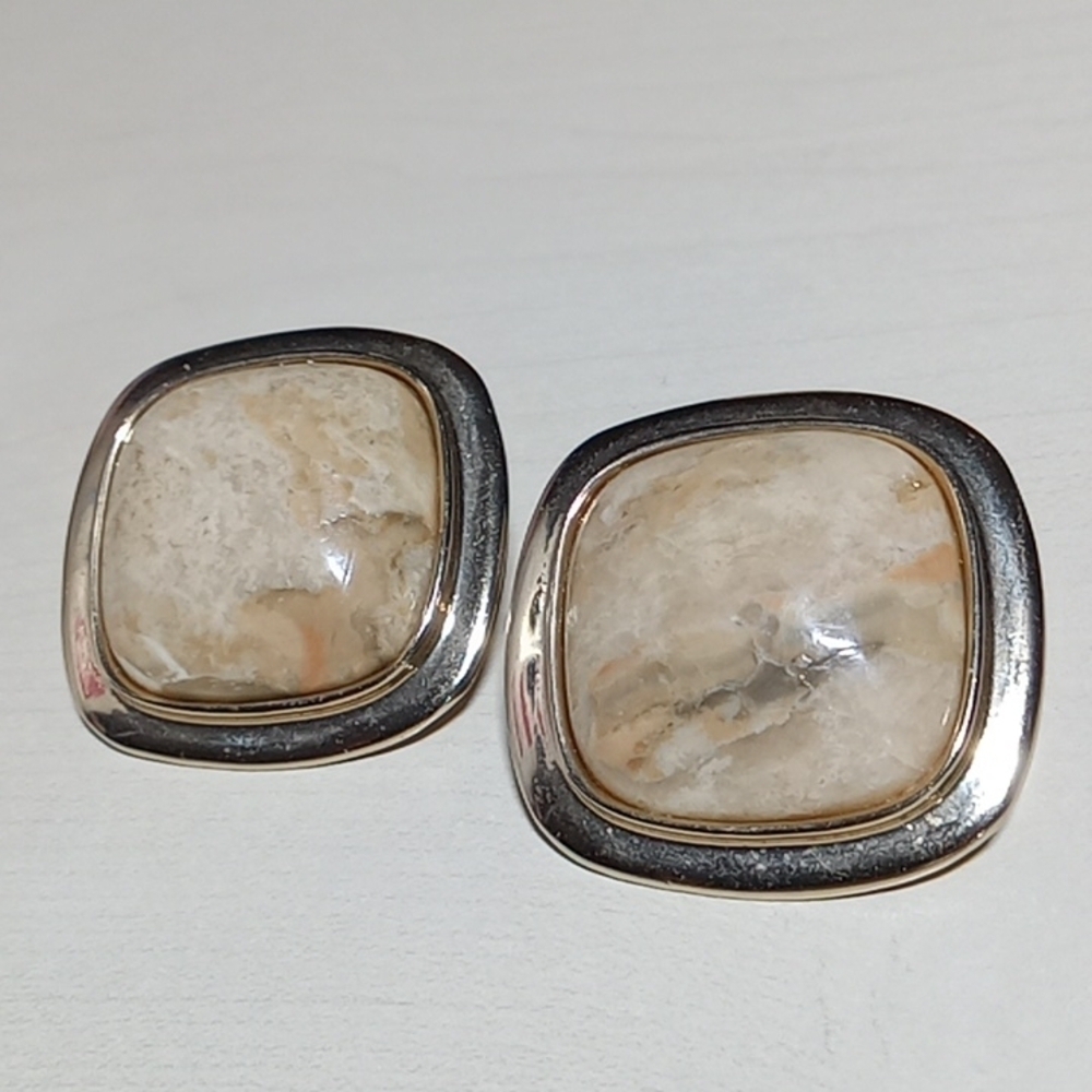 👍 5 for $20 Vintage jasper stone earrings